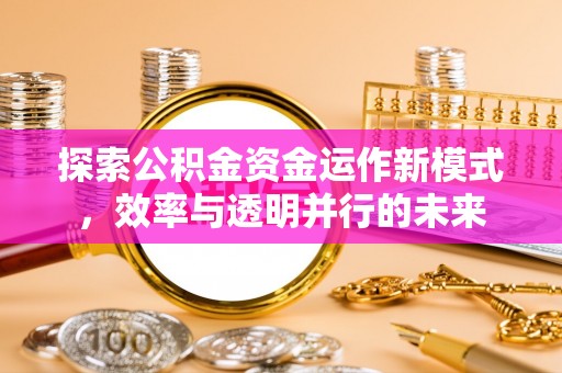 承德探索公积金资金运作新模式，效率与透明并行的未来