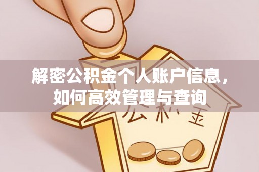 承德解密公积金个人账户信息，如何高效管理与查询
