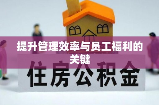 承德提升管理效率与员工福利的关键