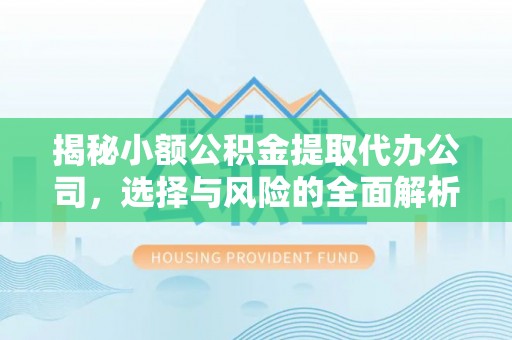 承德揭秘小额公积金提取代办公司，选择与风险的全面解析