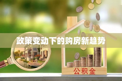 承德政策变动下的购房新趋势