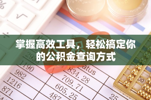 承德掌握高效工具，轻松搞定你的公积金查询方式